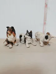 犬の置物　3個セット