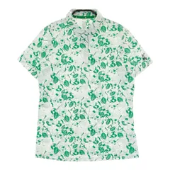 サイズ：XL ADIDAS GOLF アディダスゴルフ 2024年モデル 半袖ポロシャツ シアサッカー PLAY GREEN 総柄 ホワイト系 [240101423180] ゴルフウェア レディース ストスト