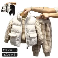  防寒服 110 キッズ パーカー 子供服 ダウンコート 男の子 厚手 韓国風 長袖 ふわふわ 秋冬物 チェック柄 可愛い 防寒 パンツ ベスト アウター 羽織り パーカー ダウンジャケット ベスト #cjfj135308