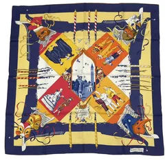 Hermès ヴェネツィア カーニバル スカーフ エルメス カレ90 スカーフ LE CARNAVAL DE VENISE（ベニスの