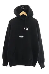 SUPREME シュプリーム 18AW COMME des GARCONS SHIRT コムデギャルソンシャツ Split Box Logo Hooded Sweatshirt スプリットボックスロゴ プルオーバースウェットパーカー ブラック Size L 2026年最新】supreme split box logo hooded sweatshirtの人気アイテム