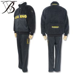 バーニヴァーノ ジップアップ ファー ブルゾン シャカシャカ ロング パンツ セットアップ M Lサイズ BAW-NBS5152-BAW-NPC5154-09 ブラック 09 メンズ