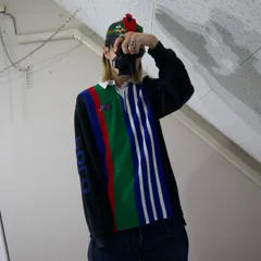 90s POLO SPORT RALPH LAUREN Multi Borders L/S Shirts 90年代 ポロスポーツ ラルフローレン 極太ピッチ マルチボーダー 長袖 ラガーシャツ