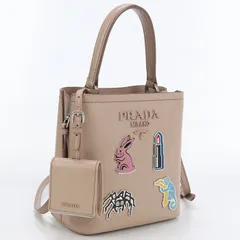 ☆関税込☆PRADA★パニエ サフィアースモール バッグ PINK★ ☆人気☆【PRADA】☆パニエ サフィアースモール バッグ PINK