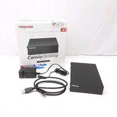 23k-575h 【中古】TOSHIBA 外付けハードディスク HD-TDA2U3-B Canvio