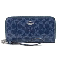 COACH コーチ デニムコンパクトラウンドファスナー長財布新品未使用級極美品 美品✨】COACH コーチ デニム 長財布 ラウンドジップ - メルカリ