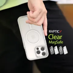 iPhone 16 Pro Max ケース MagSafe 対応 耐衝撃 クリア カバー 背面 ハード マグセーフ スマホケース iPhone16ProMax 対応 RAPTIC Clear MagSafe