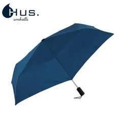 HUS. ハス メンズ レディース (ユニセックス) S/AOC Plus Navy Blue 54981 自動開閉 折りたたみ傘 折り畳み傘 オートマチック 晴雨兼用 日傘 雨傘 レイン 梅雨 秋雨