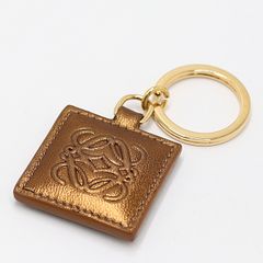 未使用】MaxMara チャーム キーリング _キャメルブラウンレザー_限定品