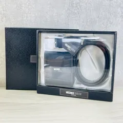 折りたたみ 財布 ベルトセット 【未使用品】MICHIKO LONDON ミチコロンドン ブラック ウォレット ML502 牛革  / 511475 在★3