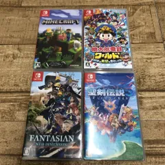 08w13034 ニンテンドースイッチ NINTENDO SWITCH ゲームソフト4本セット（MINE CRAFT/桃太郎電鉄ワールド/聖剣伝説３/ファンタジアン ネオディメンジョン）  【中古品】