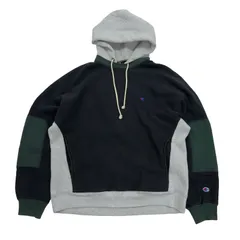 Champion×N.HOOLYWOOD(チャンピオン×エヌハリウッド) NEW WEAVE フーデッドスウェットシャツ サイズXL 古着