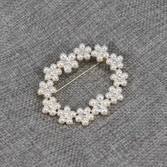 パールブローチ ラウンド フラワー 真珠 サークル 卒園式 卒業式 ギフト 29