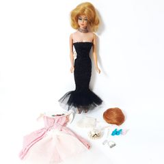 ヴィンテージバービー　ファッションクイーン　ウィッグ　衣装セット　1960年代