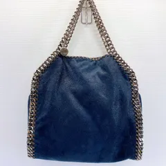 ■STELLA McCARTNEY  ステラマッカートニー ファラベラ ミニ ハンド / ショルダー バッグ ネイビー レディース  良品■