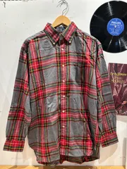 古着　TOMMY HILFIGER チェックシャツ　赤