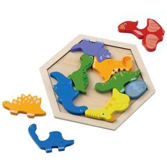 アーテック 木製六角パズル 恐竜 No.21762