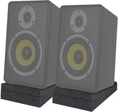 S.fields.inc オーディオスピーカー用 ウレタンマット 2枚組 防振シート 防音パッド スピーカースタンド 30x20x4.5cm( ブラック,  30x20x4.5cm)