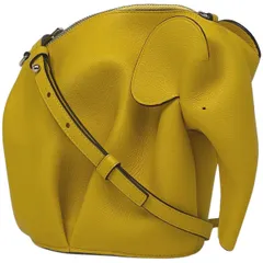 ロエベ LOEWE エレファントモチーフ ショルダーバッグ 2WAY ショルダーバッグ ポーチ ミニ レザー イエロー レディース 【中古】のサムネイル