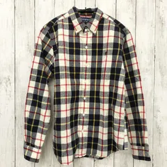 【 GYMPHLEX 】ジムフレックス コットン フランネルシャツ ボタンダウン チェック ネイビー