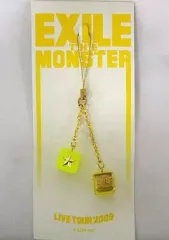 【中古】ストラップ(男性) EXILE キューブストラップ(イエロー) 「EXILE LIVE TOUR 2009 “THE MONSTER”」 