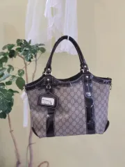 GUCCI(グッチ) GG パターン 柄 ブラック トートバッグ