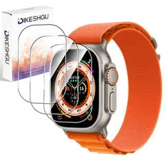 新品 Dikeshgu for Apple Watch Ultra 2/Ultra ガラスフィルム 【3枚セット】49mm 対応 ガラスフィルム 9H硬度 Apple Watch Ultra 2/Ultra 保護 アップルウォッチ ウルトラ用 ガラスフィルム