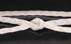 ◆帯締　唐組白金切房　◆紐の渡敬謹製