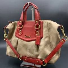 85 COACH コーチ オブアート 2Way ショルダーバッグ F20027