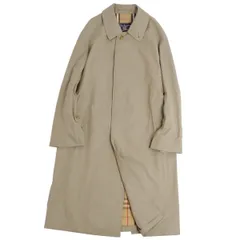 美品 Vintage バーバリー Burberrys コート ステンカラーコート バルマカーンコート 裏チェック 英国製 アウター メンズ 46SHORT(S相当) ベージュ