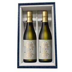日本酒 正規特約店 青木酒造　鶴齢　純米大吟醸　2本化粧付　720ml　贈答品　御中元　お歳暮　プレゼント