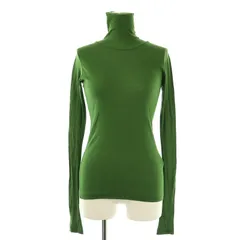 オーラリー AURALEE HIGH GAUGE SHEER RIB TURTLE タートルネックカットソー グリーン サイズ：1 AURALEE / HIGH GAUGE SHEER RIB TURTLE NECK L/S TEE(LADY'S