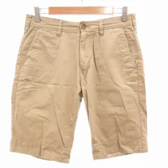 バーバリーブラックレーベル BURBERRY BLACK LABEL ショートチノパンツ ハーフ ショーツ ホースロゴ チェック 73 S ベージュ /GV ■GY14