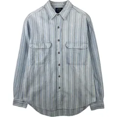 古着 90年代 ギャップ GAP GUARANTEED FIT オールドギャップ 長袖 コットンストライプシャツ メンズM相当 ヴィンテージ/eaa589159