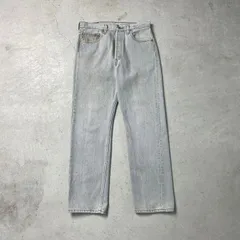 90年代 USA製 Levi's リーバイス 501 0648 先染め グレー デニムパンツ ストレート メンズW32 