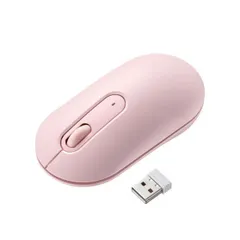 サンワサプライ 静音ワイヤレスマウス ピンク MA-WBS327PK