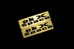 EEE-811-1 ekXSpace 金黒 アクリル2層 ステッカー 三菱 EKクロススペース カスタム 前期 後期 2枚1セット