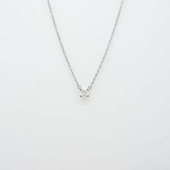 ティファニー ルシダ ペンダント ネックレス ダイヤモンド 0.20ct（H-VS1） 41cm Pt950 鑑定書 付き Sランク