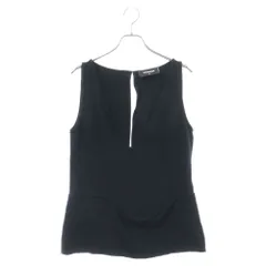 DSQUARED2 (ディースクエアード) Vネック ノースリーブ タンクトップ ブラック レディース S75NC604 S41833のサムネイル