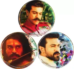 【中古】バッジ・ピンズ ラーム・チャラン(ラーマ) 缶バッジ3個セット 「RRR オンラインくじ」 C賞景品