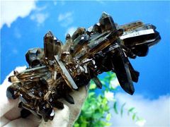 AAA級【魔除け】◆天然モリオン(黒水晶）クラスターYTZB86C6/50C02C