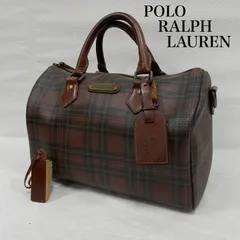 希少✨ポロラルフローレン　ボストンバッグ　タータンチェック　2way　ブラウン POLO RALPH LAUREN 2way ボストンバッグ ブラウンチェック