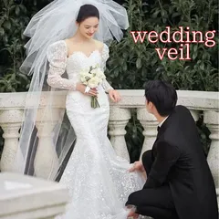 ウエディングベール ロング 花嫁 ブライダル 結婚式 コーム付き 4層 レースホワイトチュール 人気 コーム付き ヴェール ドレスの飾り用品 80㎝ 櫛付き コーム ブライダル 刺繍  写真撮影 ビーチ ロケーション 髪飾り撮影道具ヘッドドレス ショート705