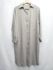 ◇ Θ コラージュ ガリャルダガランテ 長袖 ロング シャツ ワンピース サイズF グレージュ系 レディース E  【1507160008499】のサムネイル
