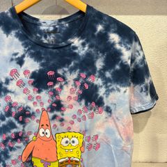 古着　L　ニコロデオン　スポンジボブ　パトリック   Tシャツ　タイダイ染め