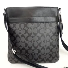 【良品】コーチ ショルダーバッグ シグネチャー PVC メンズ F54781 COACH(コーチ) signature shoulder bag シグネチャー ショルダー