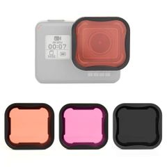 SOONSUN レンズフィルター レッド/マゼンタ / ND8フィルター GoPro Hero 5 6 7 ブラック シュノーケルダイビングフィルターとニュートラルデンシティレンズフィルターキット レンズプロテクター GoPro Hero 5 6 7 ブラッ 