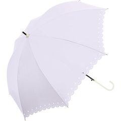 【中谷】 Parasol 婦人 長傘 ジャンプ 晴雨兼用 UV フラワー ヒートカット ラベンダー UVカット UPF50 遮熱 遮光 58cm 0