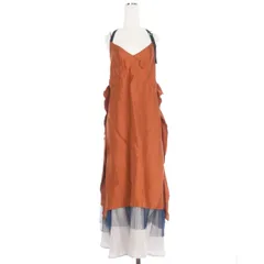 ポンティ PONTI CUPRA COMBINATION CAMISOLE DRESS ワンピース ドレス 1 ブラウン 茶 PO1E036