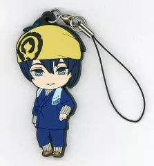 【中古】ストラップ(キャラクター) 三日月宗近 内番コーデVer. ねんどろいどぷらす ラバーストラップ 「刀剣乱舞-ONLINE- ねんどろいどこ～で 三日月宗近 内番コーデ」 GOODSMILE ONLINE SHOP購入特典
